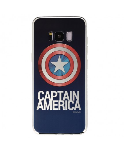 Coque Luxe Samsung Galaxy S8 Marvel Capitain America - Argent