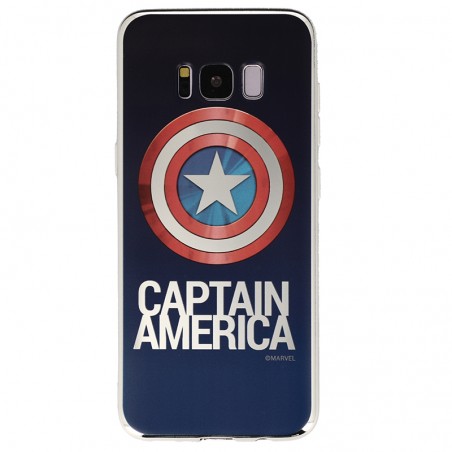Coque Luxe Samsung Galaxy S8 Marvel Capitain America - Argent