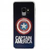 Coque Luxe Samsung Galaxy S9 Marvel Capitain America - Argent