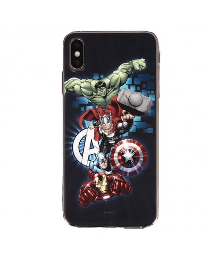 Coque iPhone XS Max Marvel Avengers - Navy Bleu