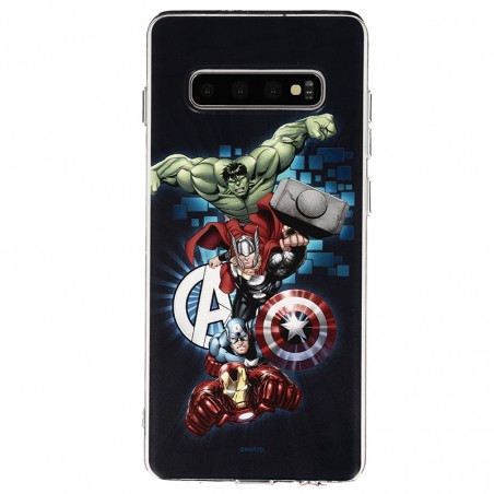 Coque Samsung Galaxy S10 Plus Marvel Avengers - Navy Bleu