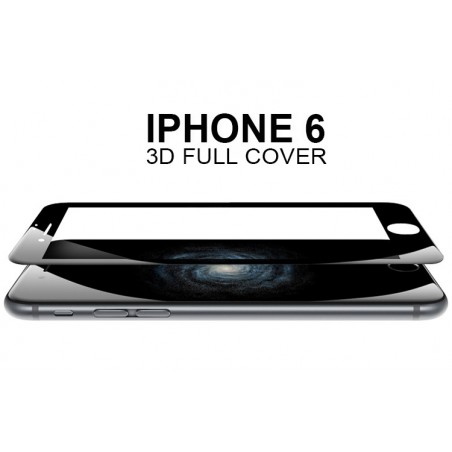 Film de Protection en Verre Trempé pour iPhone 6 et 6S - Noir