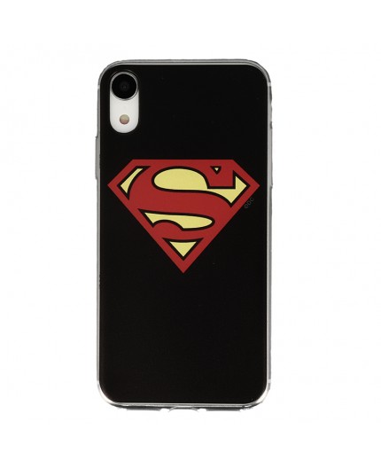 Coque Luxe iPhone XR DC Comics SUPERMAN - Noir