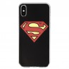 Coque Luxe iPhone X et XS DC Comics SUPERMAN - Noir