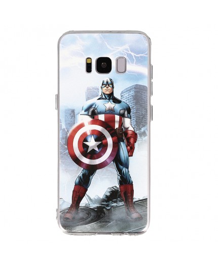 Coque Samsung Galaxy S8 Marvel Capitain America - Bleu