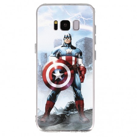 Coque Samsung Galaxy S8 Marvel Capitain America - Bleu