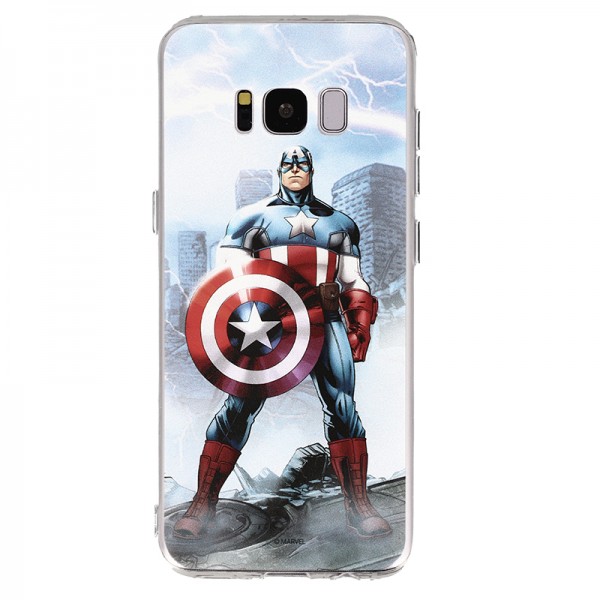 Coque Samsung Galaxy S8 Marvel Capitain America - Bleu