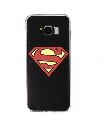 Coque Luxe Samsung Galaxy S8 DC Comics SUPERMAN - Noir