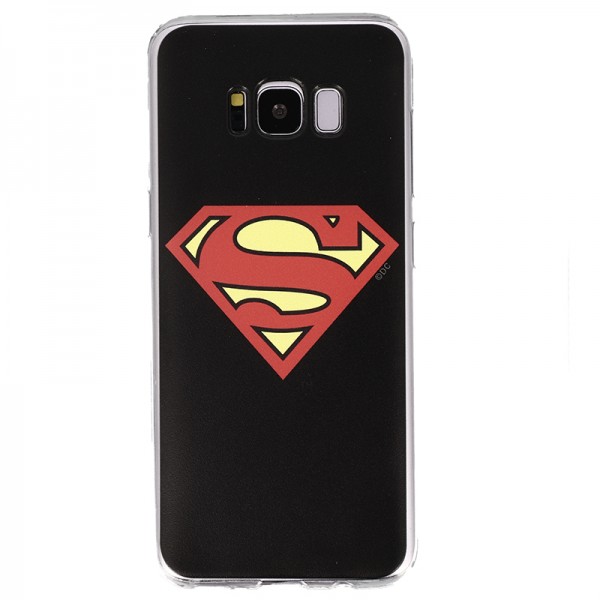 Coque Luxe Samsung Galaxy S8 DC Comics SUPERMAN - Noir
