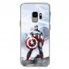 Coque Samsung Galaxy S9 Marvel Capitain America - Bleu