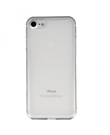 Coque Silicone Frost iPhone 7,8,SE (2020) et SE (2022) - Blanc Transparent