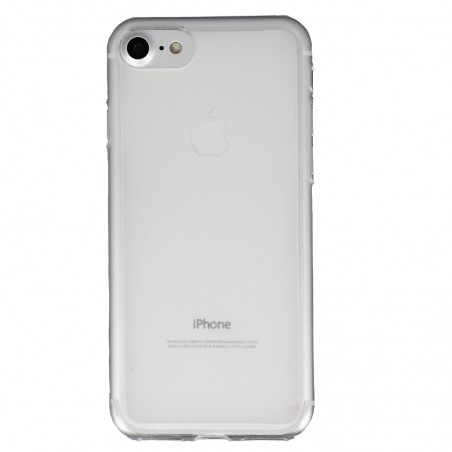 Coque Silicone Frost iPhone 7,8,SE (2020) et SE (2022) - Blanc Transparent
