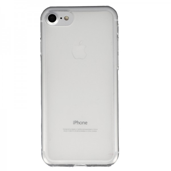 Coque Silicone Frost iPhone 7,8,SE (2020) et SE (2022) - Blanc Transparent