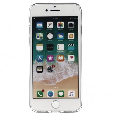 Coque Silicone Frost iPhone 7,8,SE (2020) et SE (2022) - Blanc Transparent