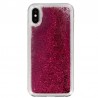 Coque Liquide Paillettes pour iPhone X et XS - Fushia