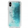 Coque Liquide Paillettes pour iPhone X et XS - Fushia