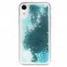 Coque Liquide Paillettes pour iPhone XR - Bleu