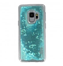 Coque Liquide Paillettes pour Samsung Galaxy S9 (G960F) - Bleu