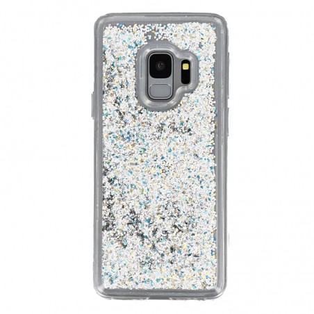 Coque Liquide Paillettes pour Samsung Galaxy S9 (G960F) - Argent