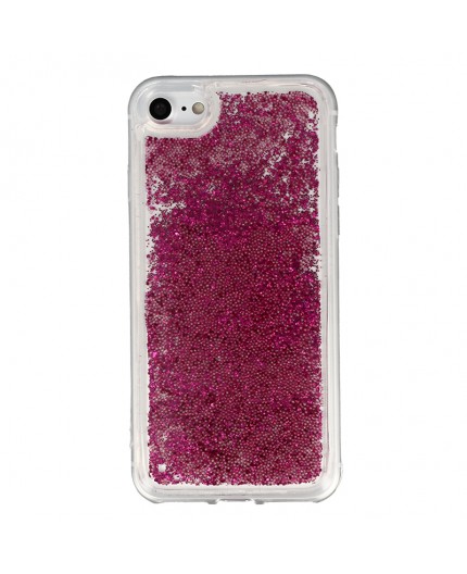 Coque Liquide Paillettes pour iPhone 7,8,SE (2020) et SE (2022) - Fushia