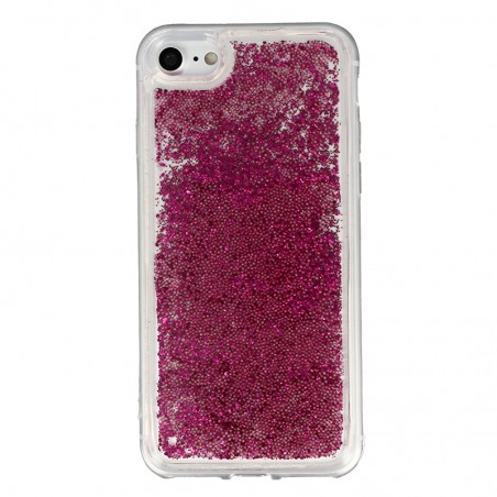 Coque Liquide Paillettes pour iPhone 7,8,SE (2020) et SE (2022) - Fushia