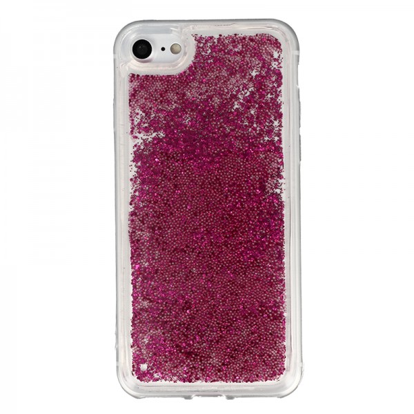 Coque Liquide Paillettes pour iPhone 7,8,SE (2020) et SE (2022) - Fushia
