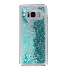 Coque Liquide Paillettes pour Samsung Galaxy S8 (G950F) - Bleu