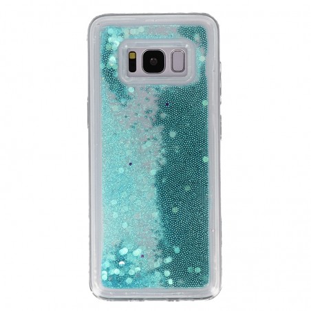 Coque Liquide Paillettes pour Samsung Galaxy S8 (G950F) - Bleu