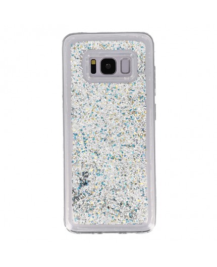 Coque Liquide Paillettes pour Samsung Galaxy S8 (G950F) - Argent