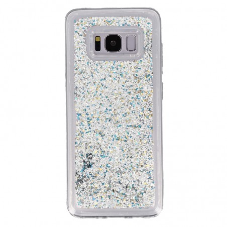 Coque Liquide Paillettes pour Samsung Galaxy S8 (G950F) - Argent