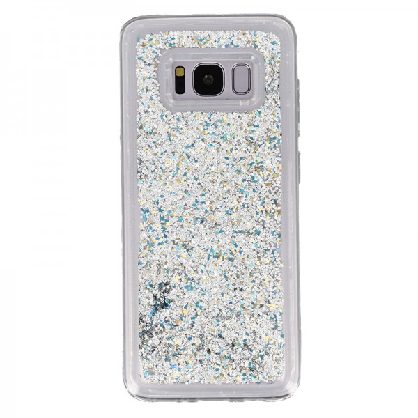 Coque Liquide Paillettes pour Samsung Galaxy S8 (G950F) - Argent