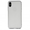 Coque Silicone Frost iPhone X et XS - Blanc Transparent