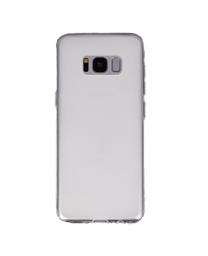 Coque Silicone Frost Samsung Galaxy S8 - blanc