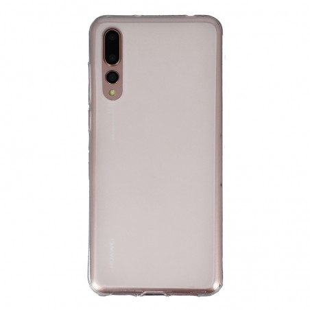 Coque Silicone Frost Huawei P20 Pro et P20 Plus - Blanc Transparent