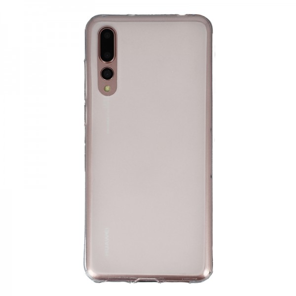 Coque Silicone Frost Huawei P20 Pro et P20 Plus - Blanc Transparent