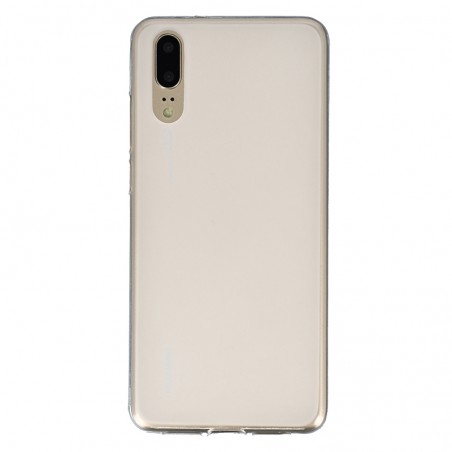 Coque Silicone Frost Huawei P20 - blanc