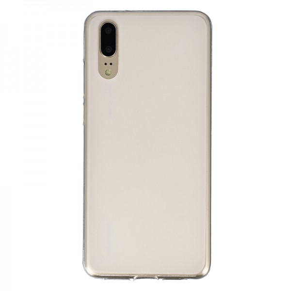 Coque Silicone Frost Huawei P20 - blanc