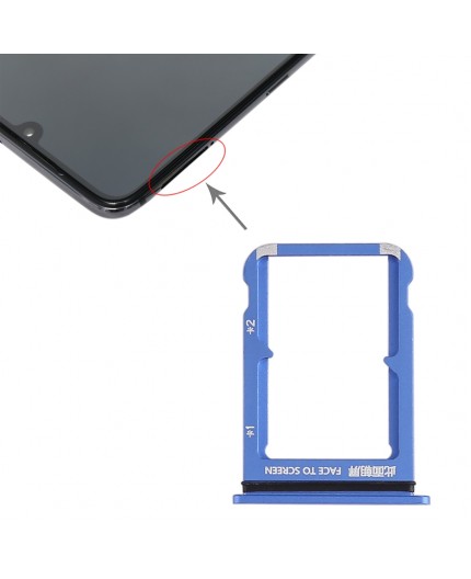 Tiroir Sim Xiaomi Mi 9 - Bleu