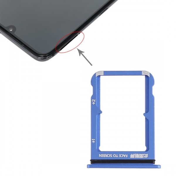 Tiroir Sim Xiaomi Mi 9 - Bleu