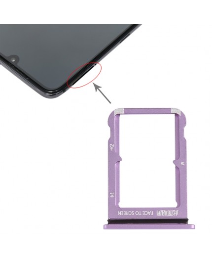 Tiroir Sim Xiaomi Mi 9 - Violet