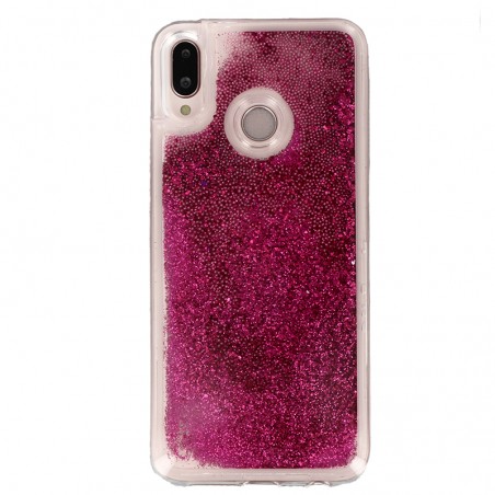 Coque Liquide Paillettes pour Huawei P20 Lite - Fushia