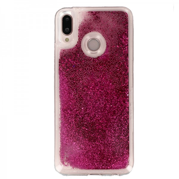Coque Liquide Paillettes pour Huawei P20 Lite - Fushia