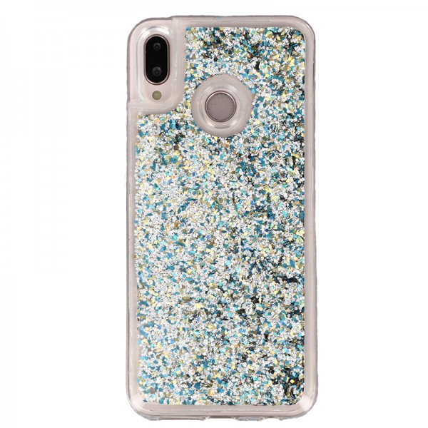 Coque Liquide Paillettes pour Huawei P20 Lite - Argent