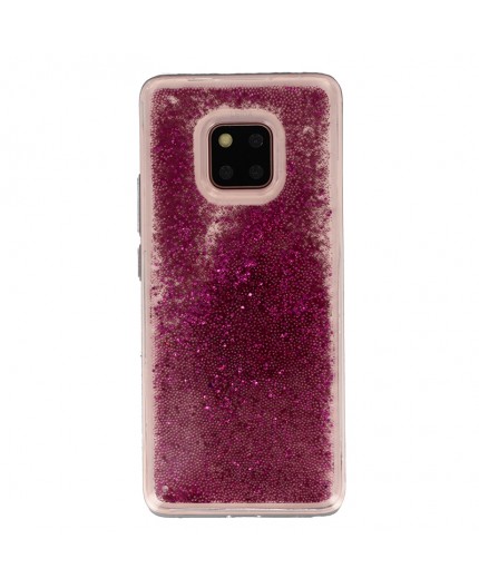 Coque Liquide Paillettes pour Huawei Mate 20 Pro - Fushia