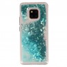 Coque Liquide Paillettes pour Huawei Mate 20 Pro - Bleu