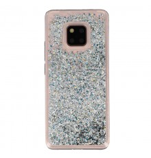Coque Liquide Paillettes pour Huawei Mate 20 Pro - Argent