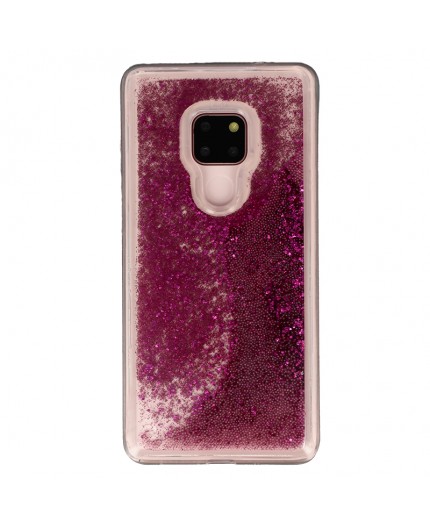 Coque Liquide Paillettes pour Huawei Mate 20 - Fushia