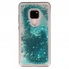 Coque Liquide Paillettes pour Huawei Mate 20 - Bleu