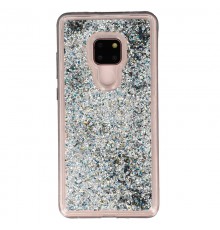 Coque Liquide Paillettes pour Huawei Mate 20 - Argent