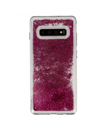 Coque Liquide Paillettes pour Samsung Galaxy S10 Plus (G975F) - Fushia